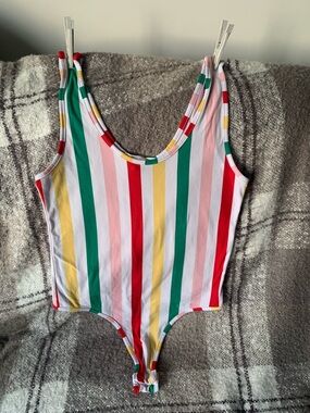 URBAN HERITAGE Striped bodysuit